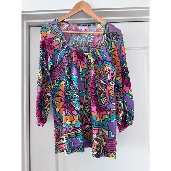 Lilly Pulitzer Tops - Lilly Pulitzer lightweight 100% cotton sweater